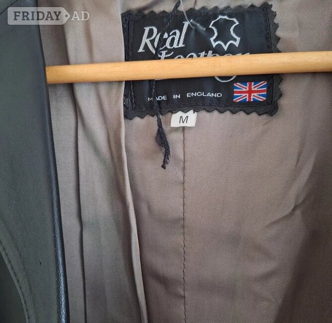 Vintage 90s Real Leather women Black Medium coat - new with tags - Clothing, Footwear & Accessories in Waterlooville