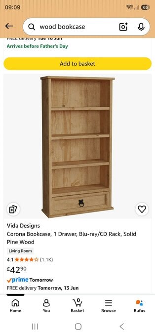 Solid wooden dvd or book unit