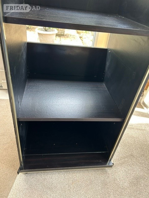 Used (1980's)Hi Fi Cabinet Wood & Glass