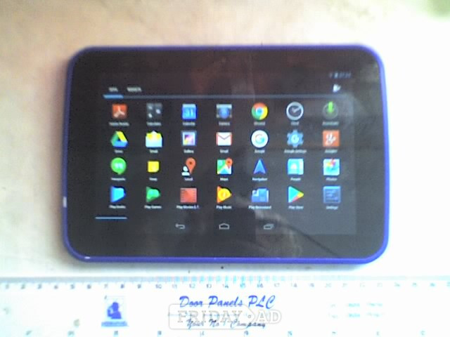 Blue Tesco HUDL 1 Quad Core 16Gb WiFi 7" Tablet & Lead