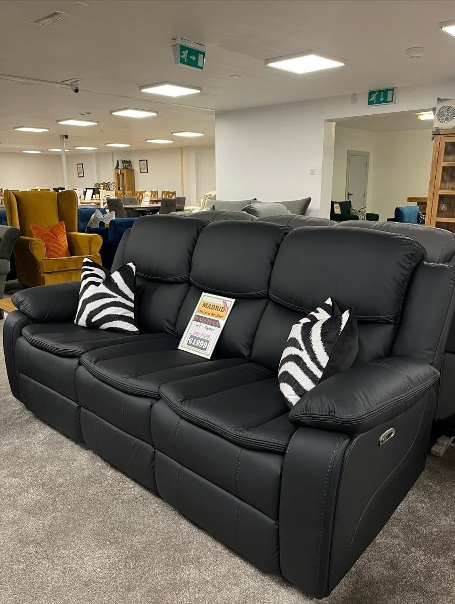 Leather Recliner 3+2 Seater Sofa Set ~ 2 Seater ~ 3 Seater 