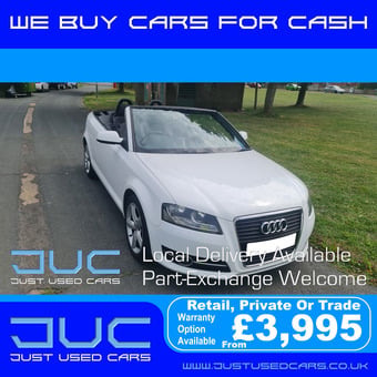 Audi A3 1.6 TDI Technik Cabriolet (Manual Diesel) 10 Reg 2010