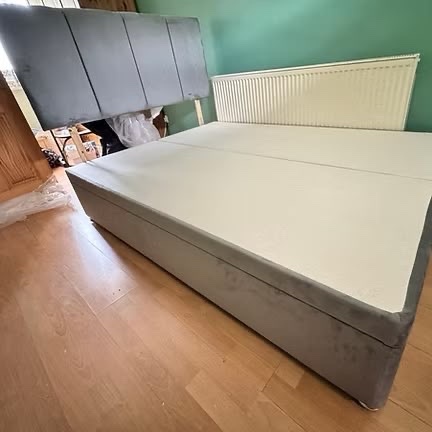 SINGLE -END LIFT DIVAN OTTOMAN WITH 24 INCH DESIGN HEADBOARD - Furniture in Rotherham