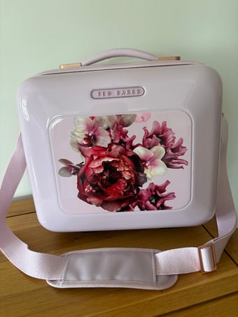 Ted Baker Pink Flowered Vanity Case