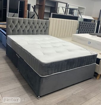double bed with mattress 