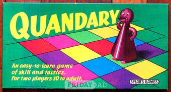 Quandary Vintage 1970 Board Game