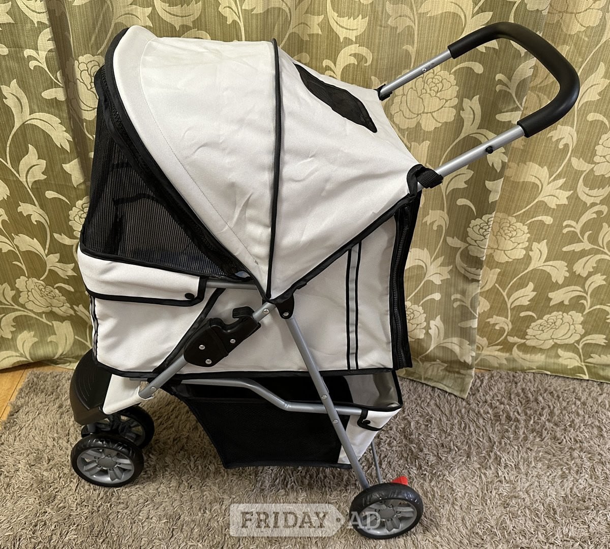 PawHut Pet Stroller Pushchair Carrier Dog & Cat Pram Foldable - Pet Accessories & Supplies in Hastings