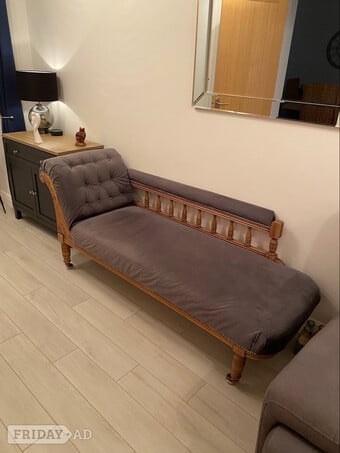 Antique chaise lounge as New
