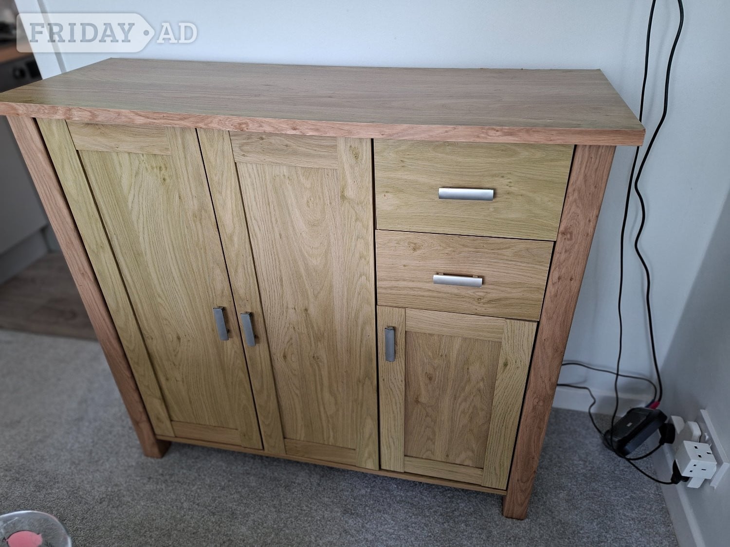 Solid Teak affect unit in Bexhill-On-Sea