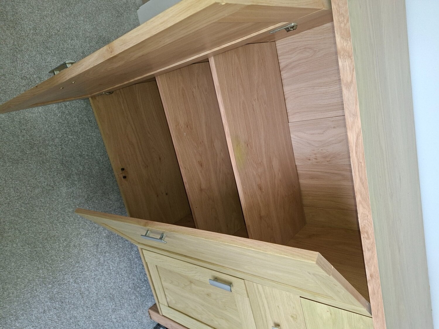 Bexhill-On-Sea Solid Teak affect unit