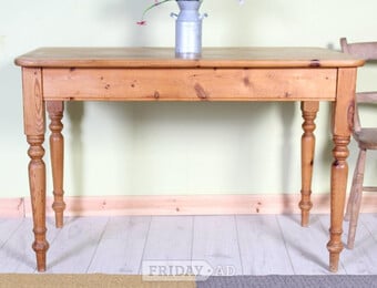 Delivery Options - Old Antique Farmhouse Pine Table Waxed