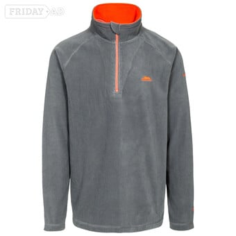 Trespass Mens 1/2 Zip Microfleece Blackford