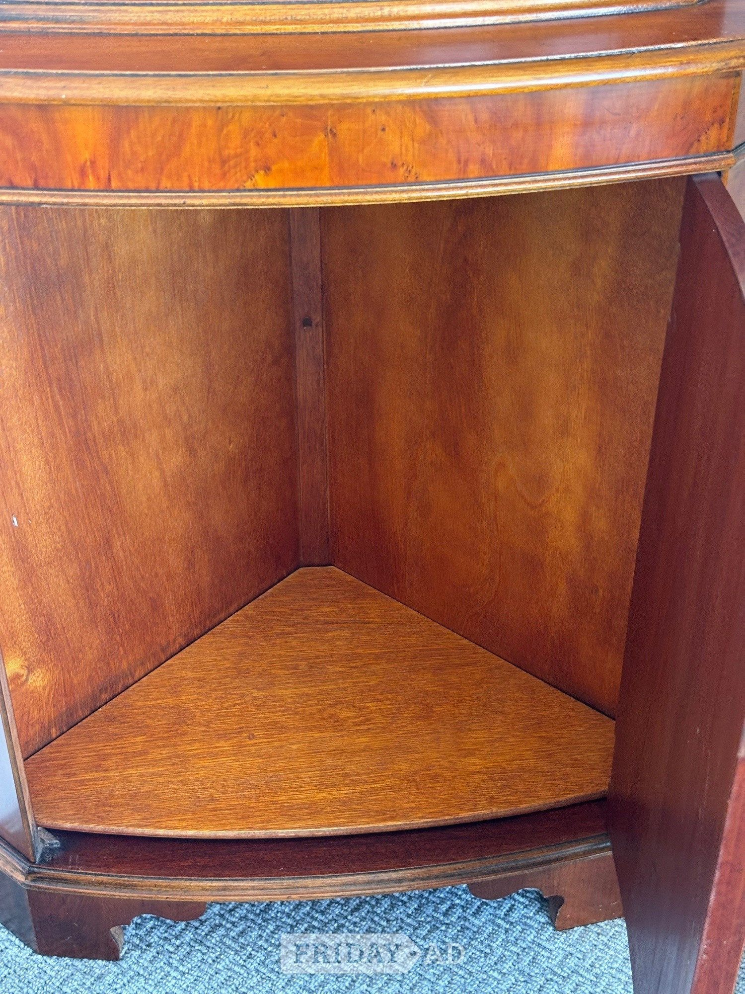 Lovely Corner Display Cabinet with Glass Doors - Furniture in Hastings