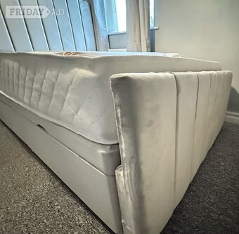 KING - DELUXE LINED SIDE LIFT DIVAN OTTOMAN