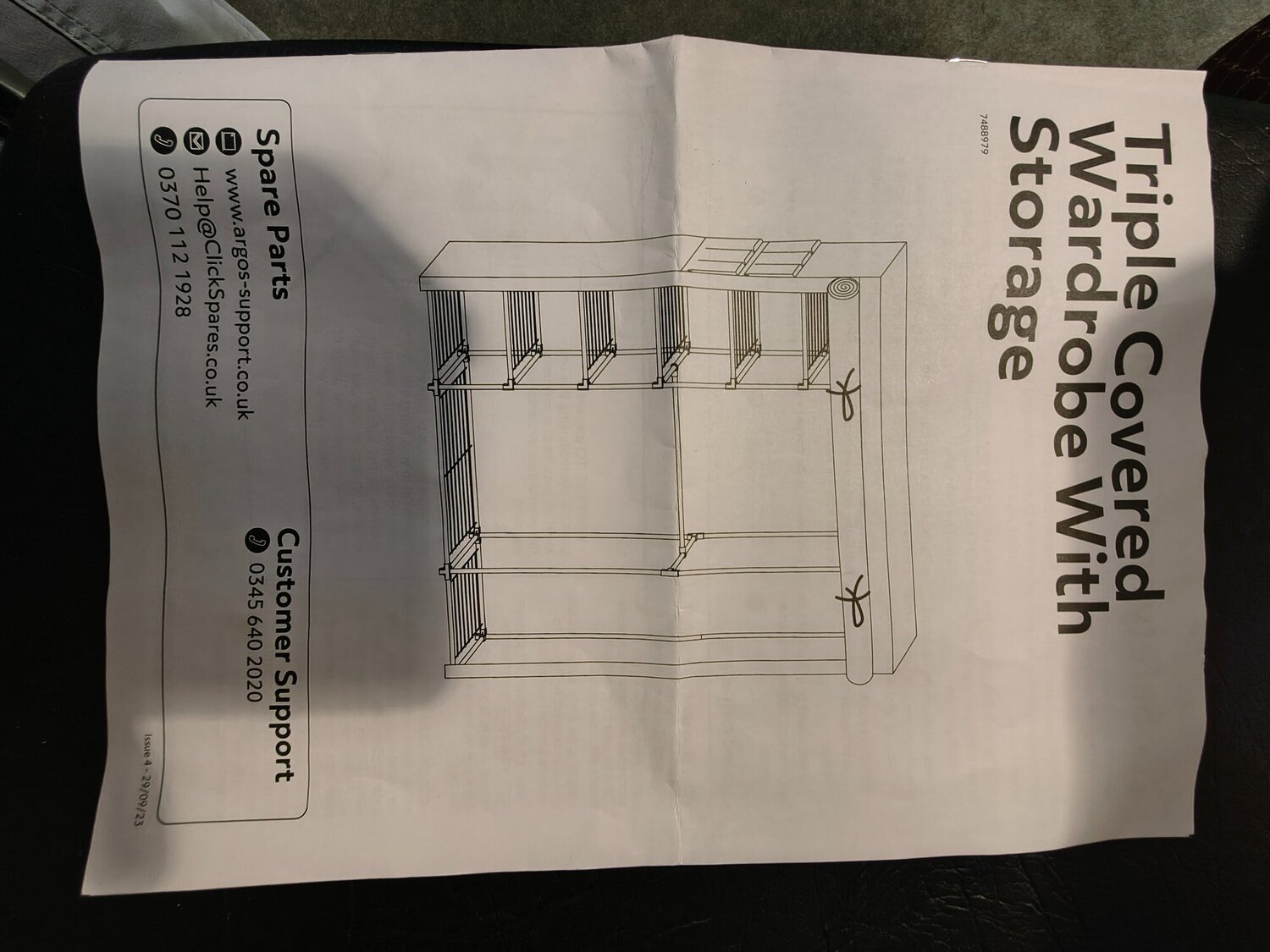 Buckingham MUST BE SOLD BE 5th OCTOBER. ARGOS WARDROBE