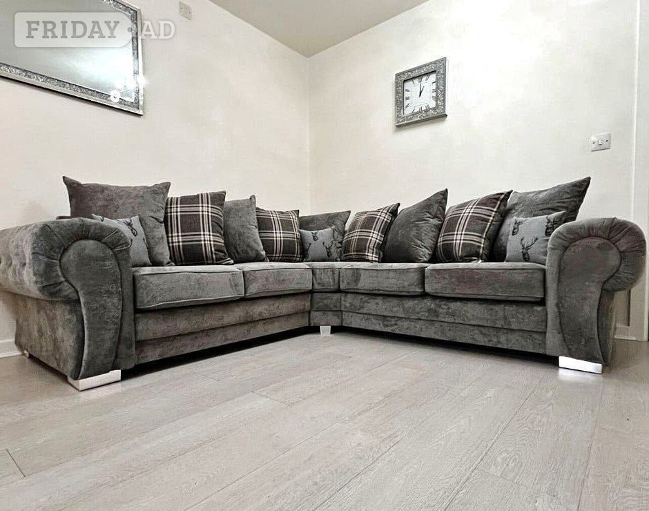 Brand New Grey Corner Sofa | Birmingham | Same Day Delivery in Birmingham