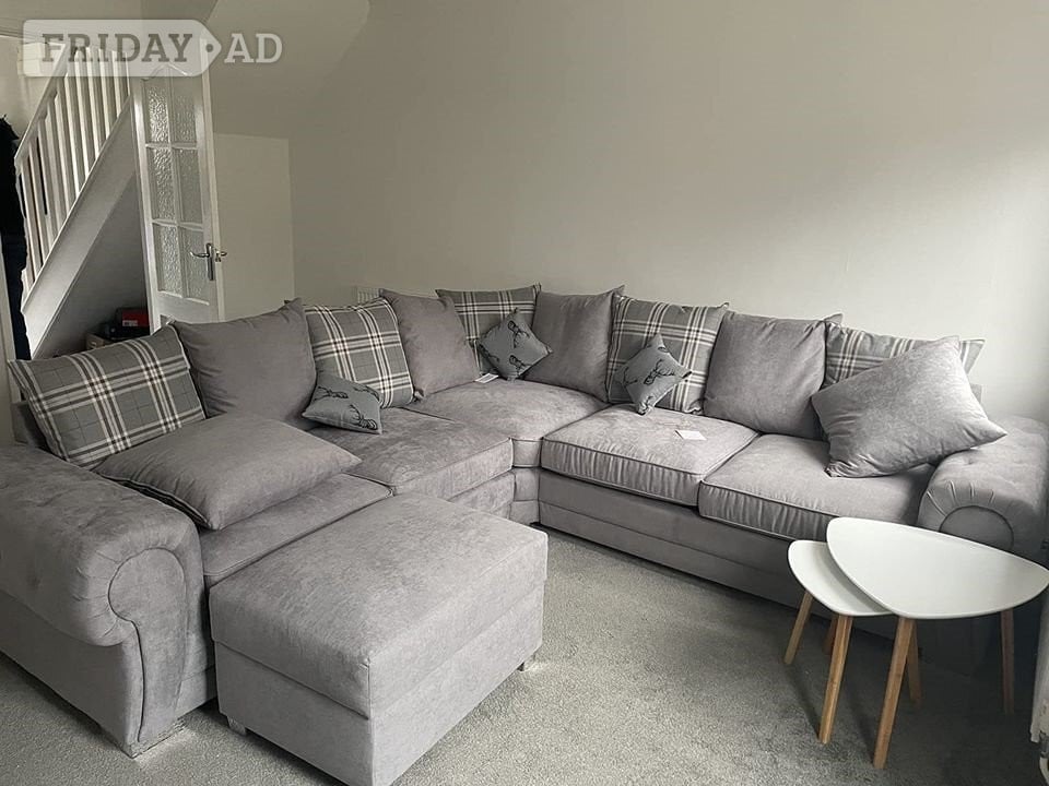 Brand New Grey Corner Sofa | Birmingham | Same Day Delivery