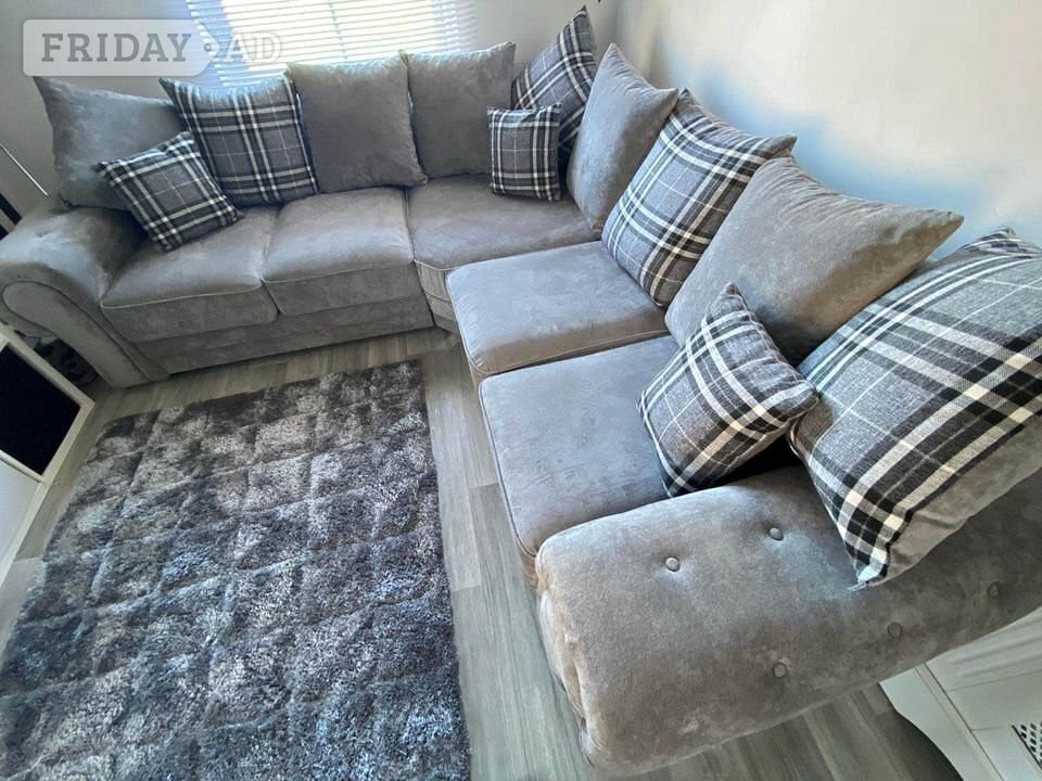 Birmingham Brand New Grey Corner Sofa | Birmingham | Same Day Delivery