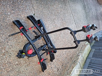 Halfords tow bar bike rack. 2 bicycles. VGC