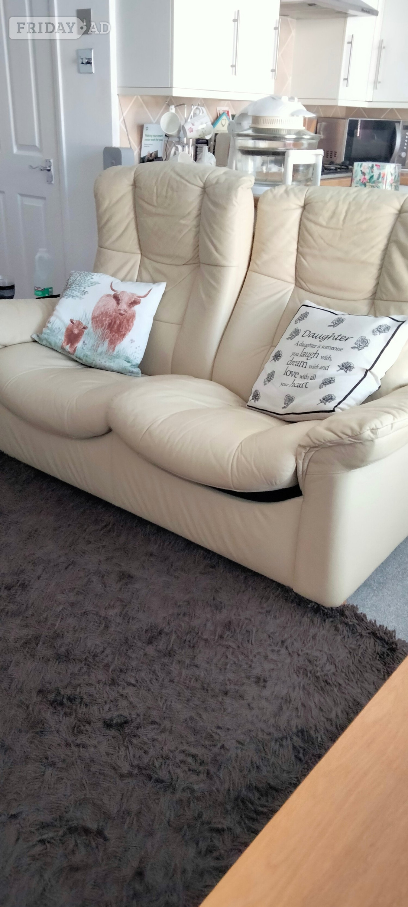 Restless 2seater reclining sofa & armchair in Worthing