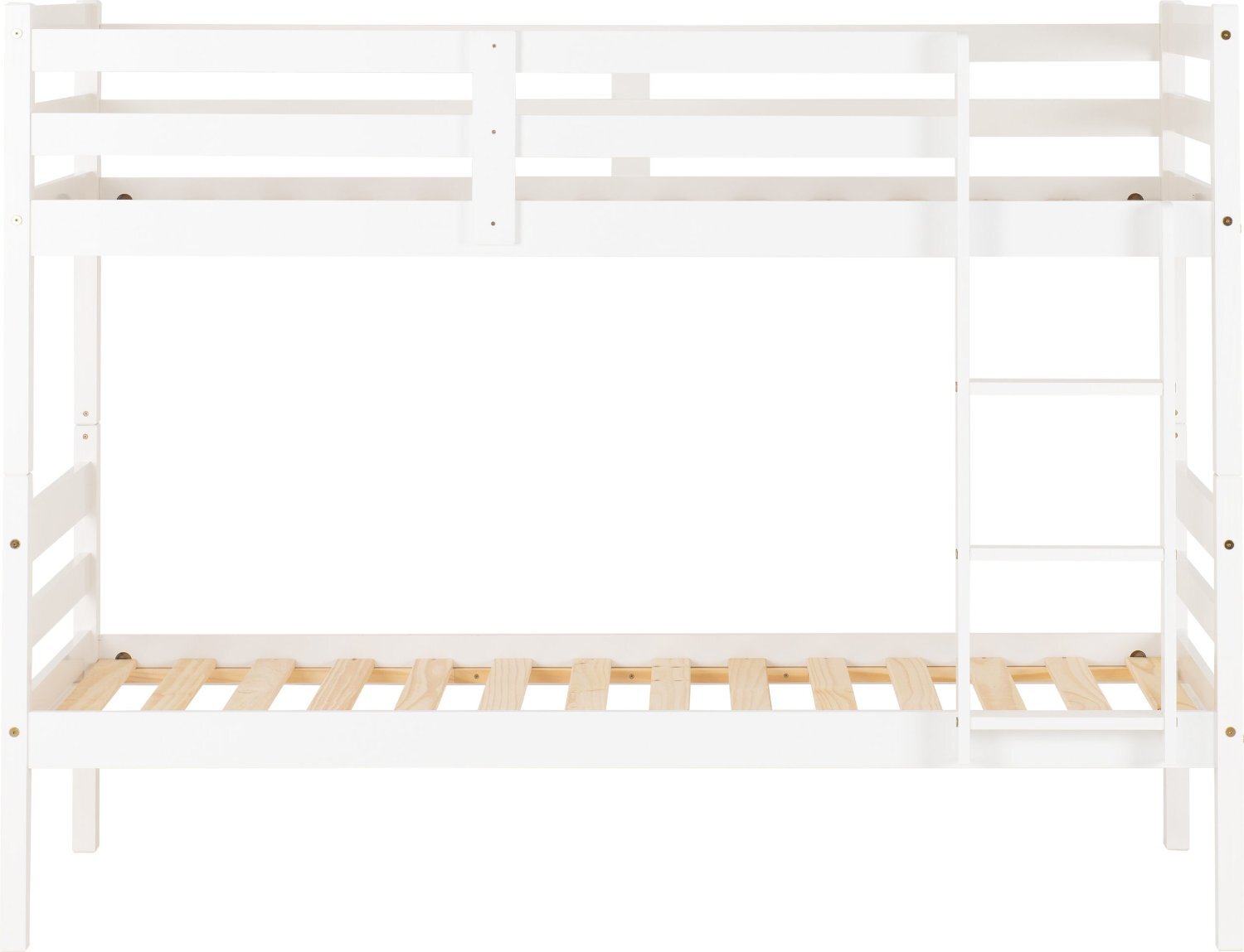 Rotherham PANAMA WHITE WOODEN BUNK BEDS WITH BUDGET MATTRESSES