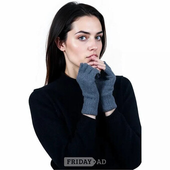100% Pure Scottish Cashmere Fingerless Gloves