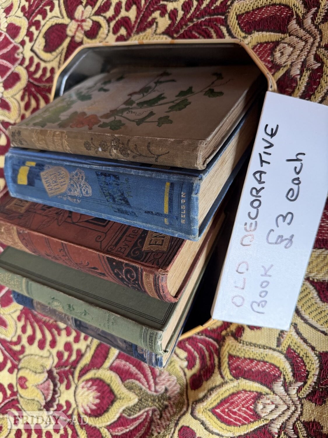 Antique decorative books