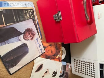 Portable Retro Record Player 