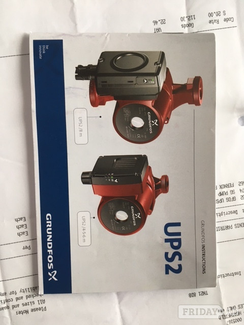Heathfield GRUNDFOS central heating pump 