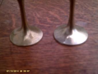 Goblets x4 EPNS 4.5" high,
