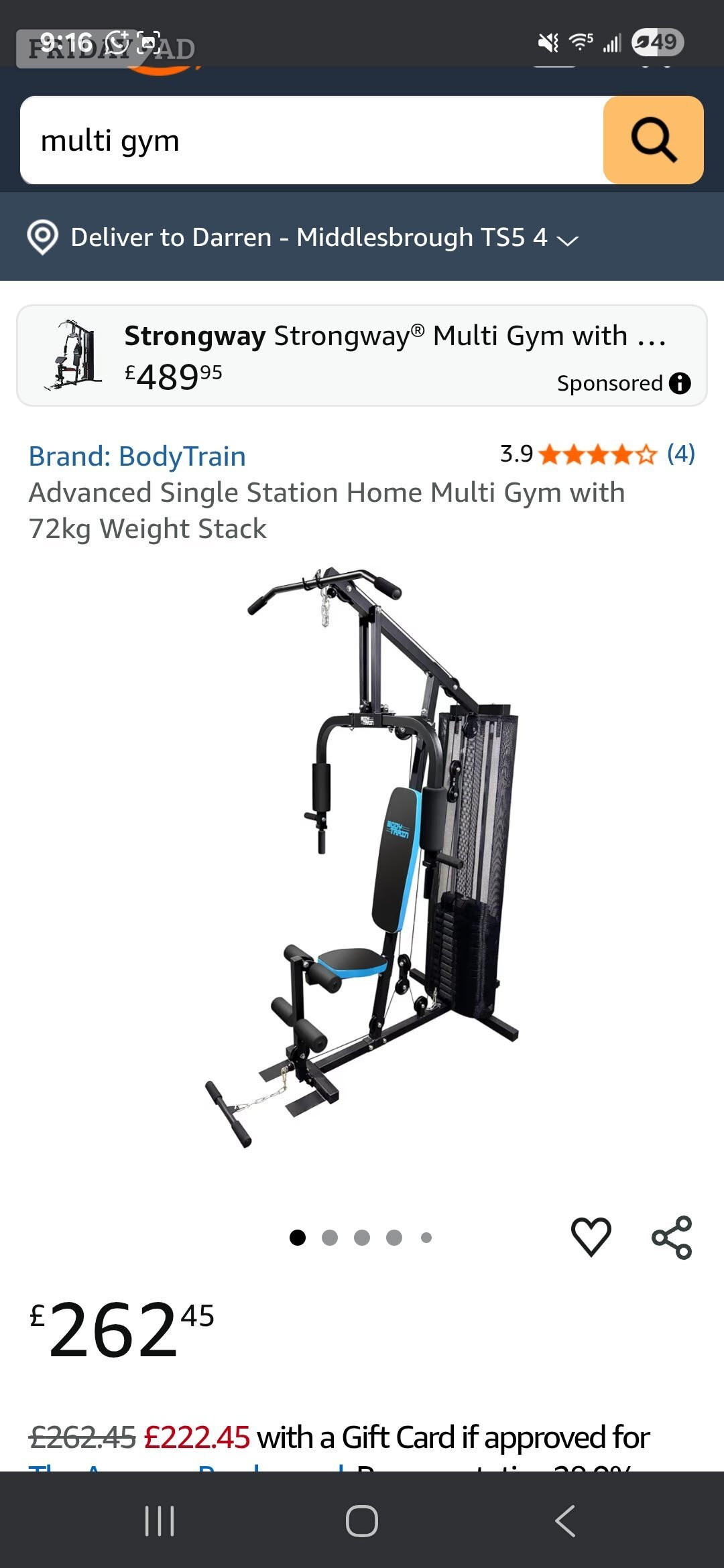 Multi Gym For Sale in Middlesbrough