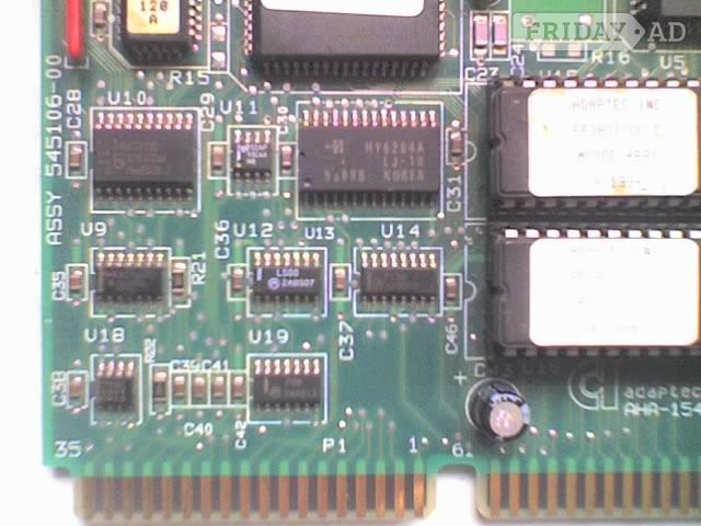 Waterlooville Adaptec AHA-1542CF 16bit ISA SCSI / Floppy Controller Adapter Card - TESTED