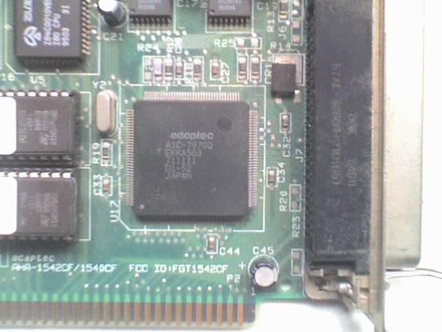 Adaptec AHA-1542CF 16bit ISA SCSI / Floppy Controller Adapter Card - TESTED - Computers & Electronics