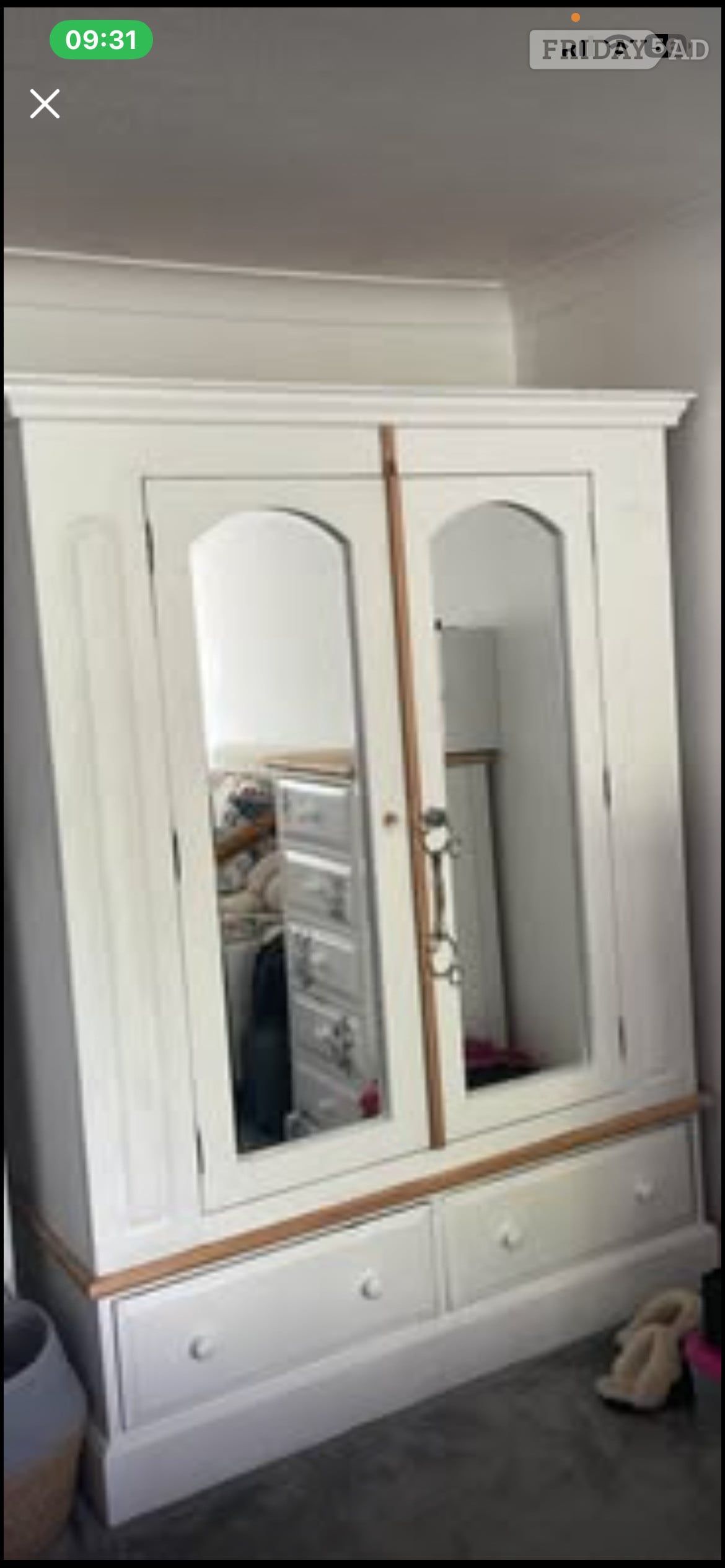 Solid wood wardrobe come apart in 3 pieces  in Worthing