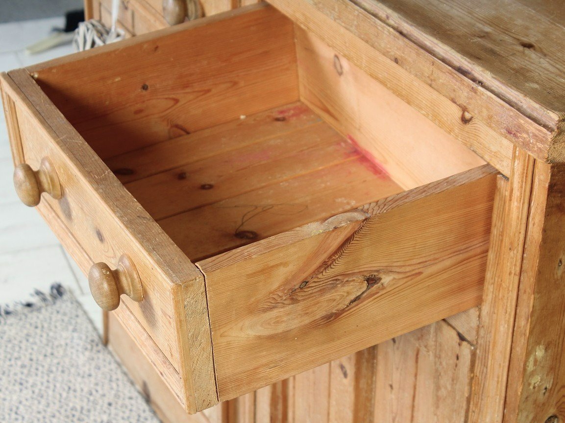 UK Delivery - Lovely Old Antique Rustic Cottage Pine Dresser - Furniture
