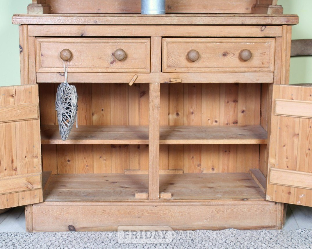 UK Delivery - Lovely Old Antique Rustic Cottage Pine Dresser