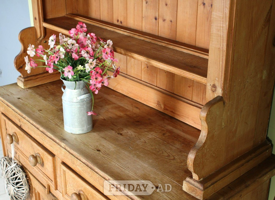 Hailsham UK Delivery - Lovely Old Antique Rustic Cottage Pine Dresser