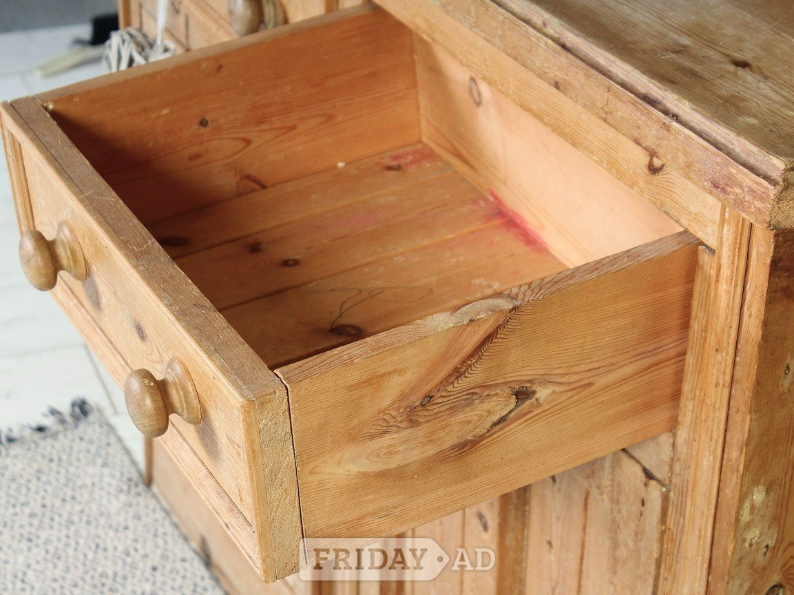 UK Delivery - Lovely Old Antique Rustic Cottage Pine Dresser - Furniture