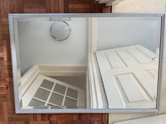 Framed Wall-Hanging Bevelled Edged Mirror