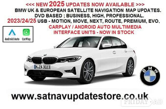 BMW UK & EUROPEAN VEHICLE SATELLITE NAVIGATION MAP UPDATES.