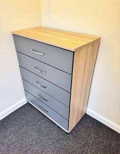 METRO 3 door with 3 drawers - (oak/grey)