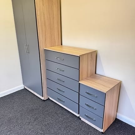 METRO 3 door with 3 drawers - (oak/grey) - Furniture in Rotherham