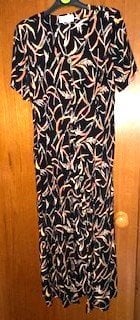 Multicolor viscose midi dress 14