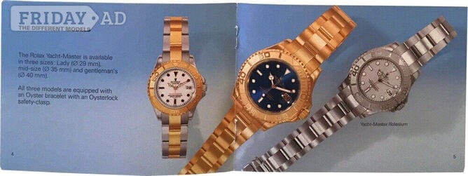 Rolex Yacht-master, owners instruction booklet only, in Italian language.