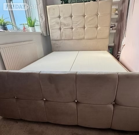 Double - CUBA DELUXE OTTOMAN DIVAN - choice of colours /fabrics