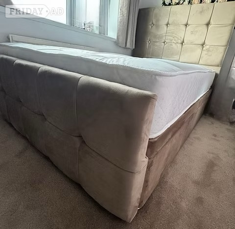 Double - CUBA DELUXE OTTOMAN DIVAN - choice of colours /fabrics - Furniture in Rotherham