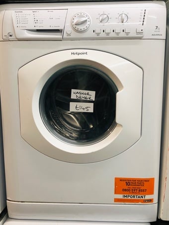 Hotpoint 7kg wash & 5kg dry washer dryer in Good working order 