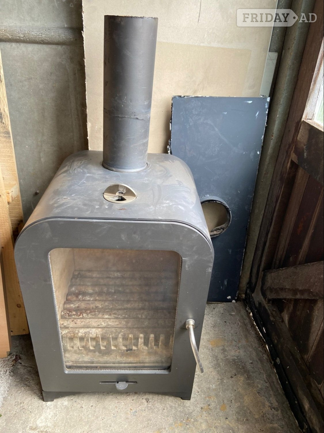 Multi fuel stove log burner fireplace indoors winter heating in Harrow