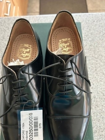Mens Scott & Clayton Mens Oxford Black & 7.5 Uk 42 E Laced Shoes 