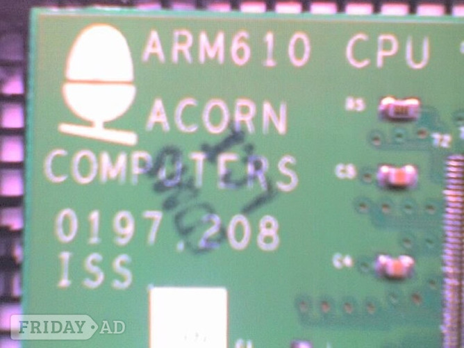 Acorn Risc PC Computer -197.208 CARD - ARM610 CPU Processor Card - USED - Vc